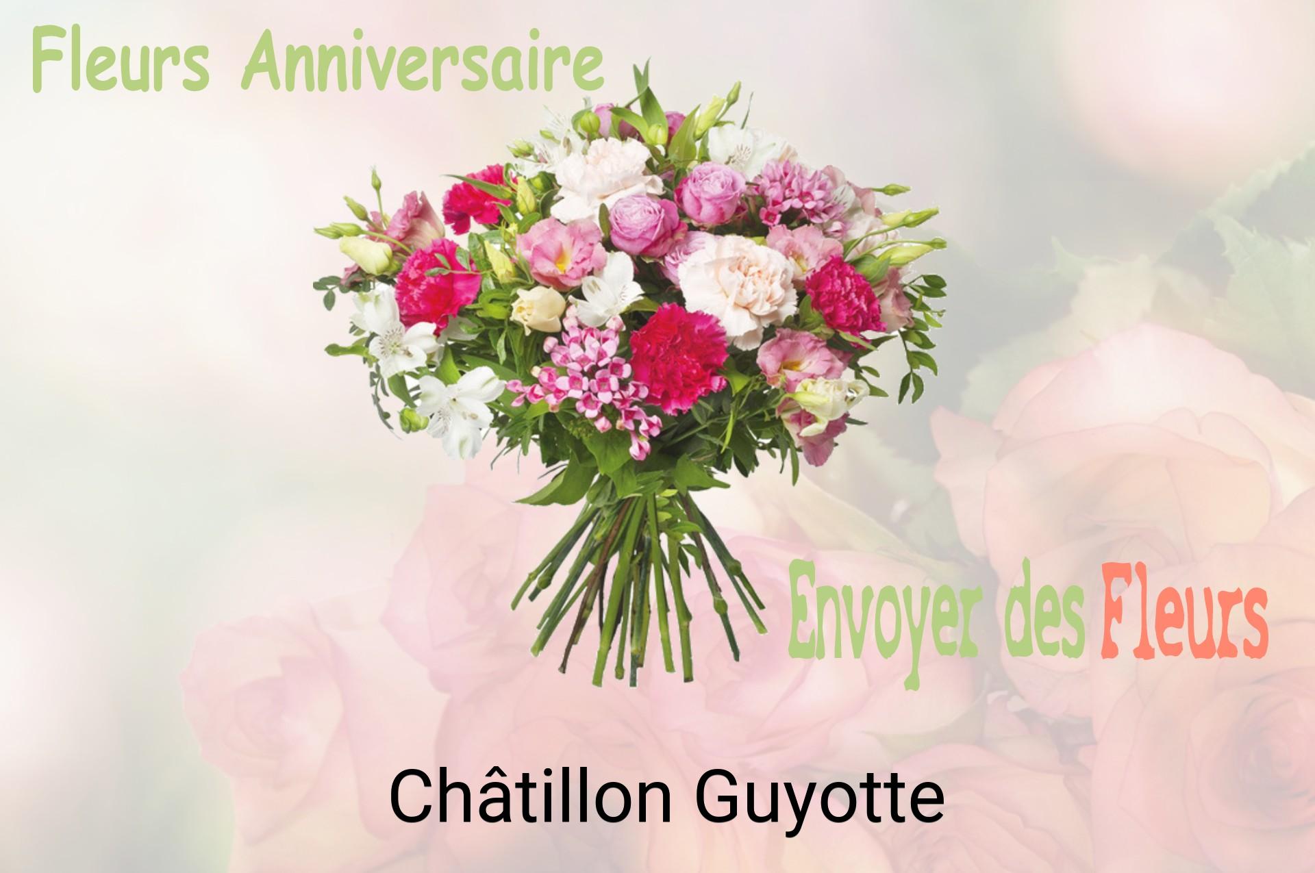 Bouquet de fleurs d’anniversaire livré à Châtillon-Guyotte